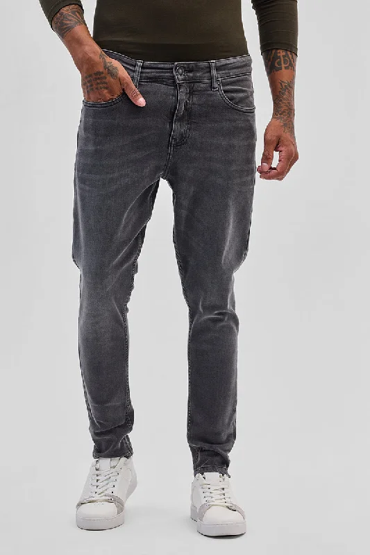 Grey Skinny Fit Jeans Modern Men's 