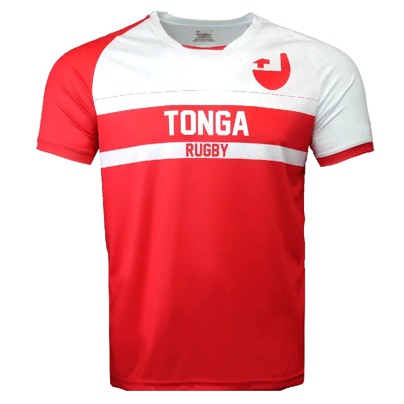 Nations of Rugby Tonga Rugby Supporters Jersey Practical Men's Multi