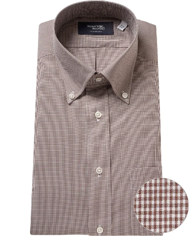 TOKYO SLIM FIT - Button Down Broadcloth Traditional Men's Wool