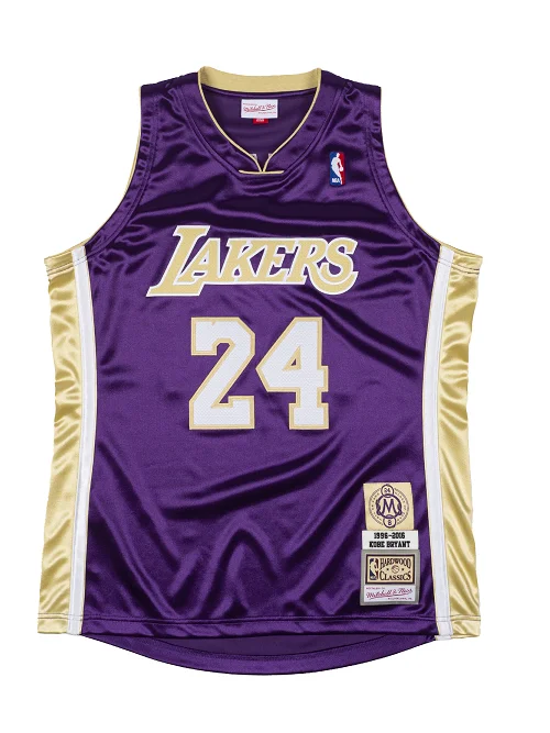 Los Angeles Lakers Kobe Bryant Hall of Fame  #24 Authentic Jersey Polished Men's Silk