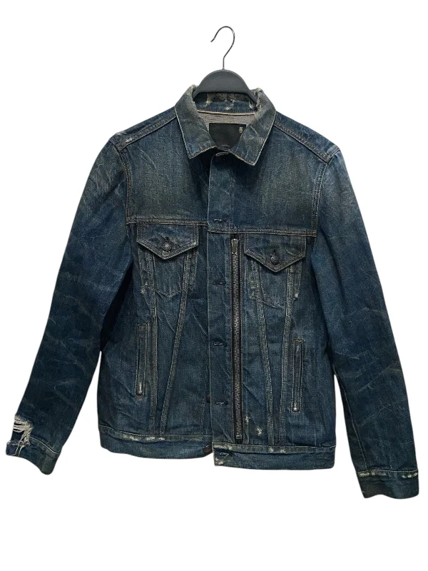 Retro inspired R13/Denim Jkt/L/Denim/IDG/Distressed Trucker Type 3 Monochromatic All