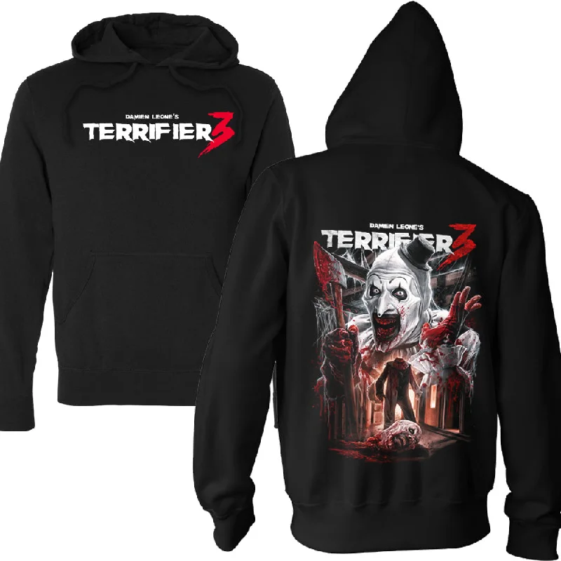 K - Pop Influence Terrifier 3 Heads Will Roll Pullover Hoodie Dynamic Men's Moto