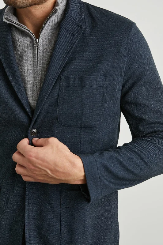 Retro inspired IDRIS BLAZER - DARK NAVY Elegant Men's Formal 