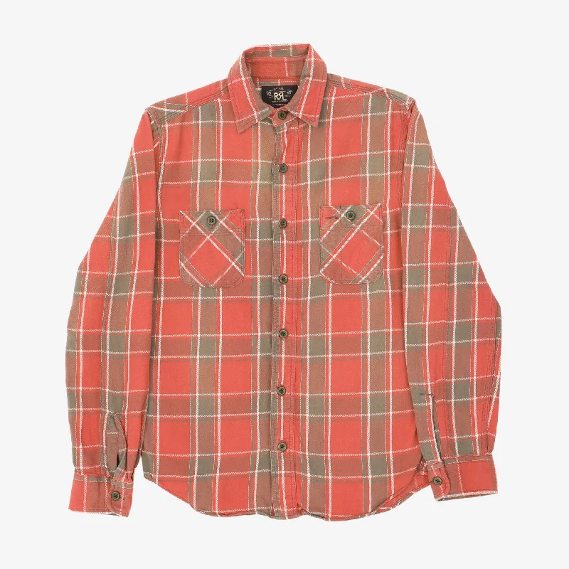 Sub cultural Check Work Shirt British Gentleman Style