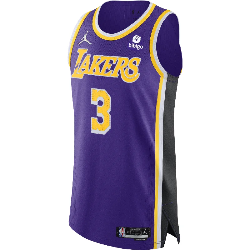 Lakers Anthony Davis 75th Anniversary Authentic Statement Jersey Dapper Men's Bow