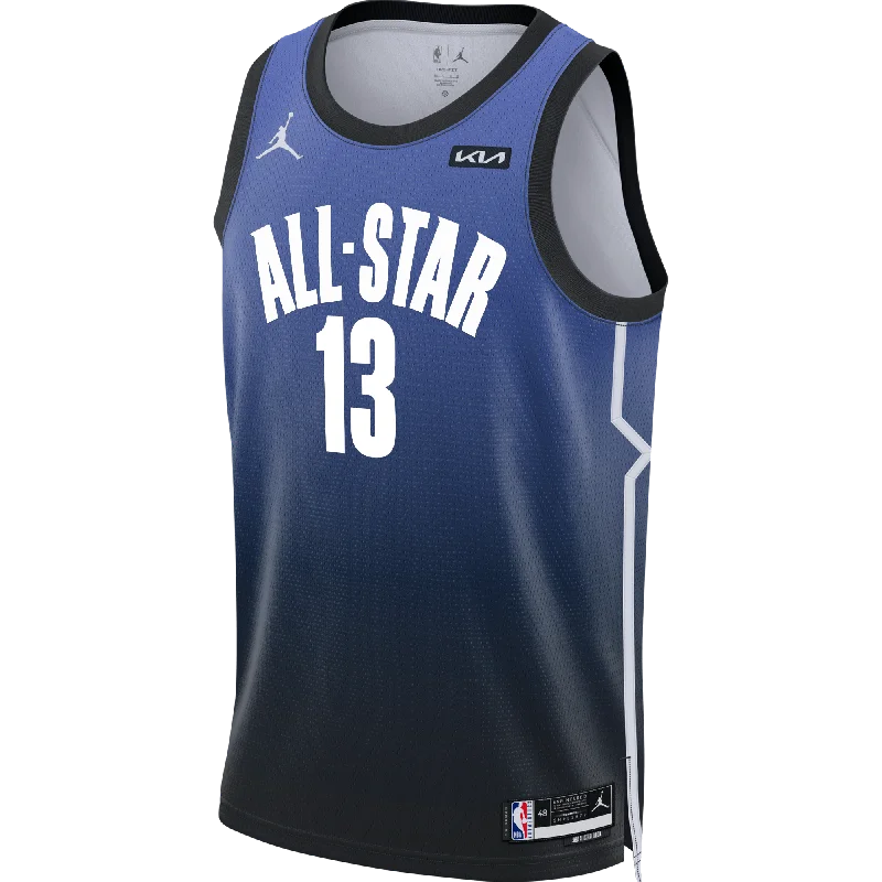 Bam Adebayo Jordan Brand Sapphire 2023 All Star Swingman Jersey Artistic Men's Hand