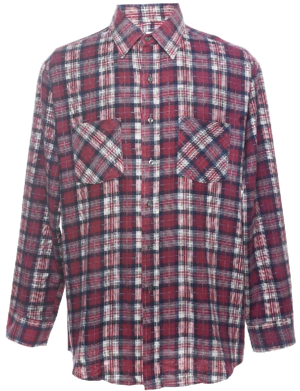 Ultra warm Long Sleeved Checked Shirt - L Traditional Men's Country