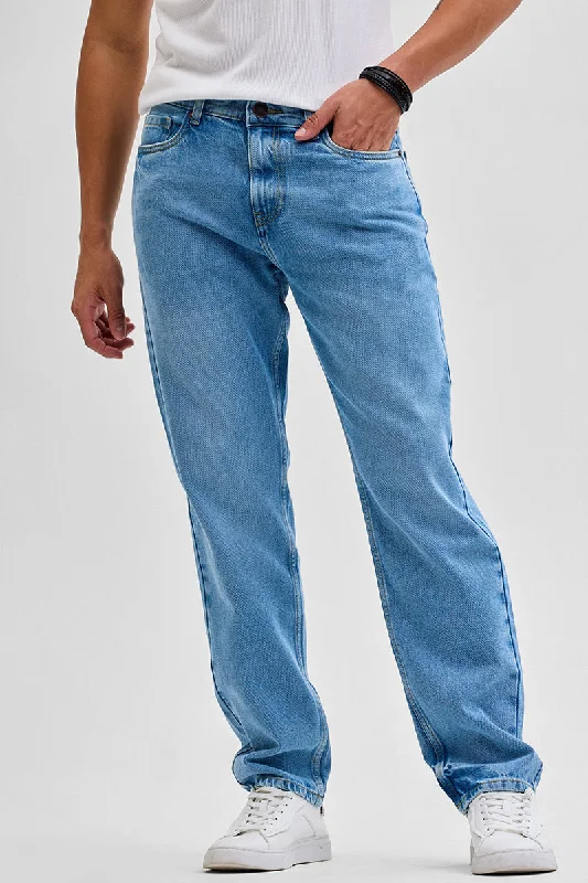 Blue Relaxed Fit Jeans Artistic Men's Avant