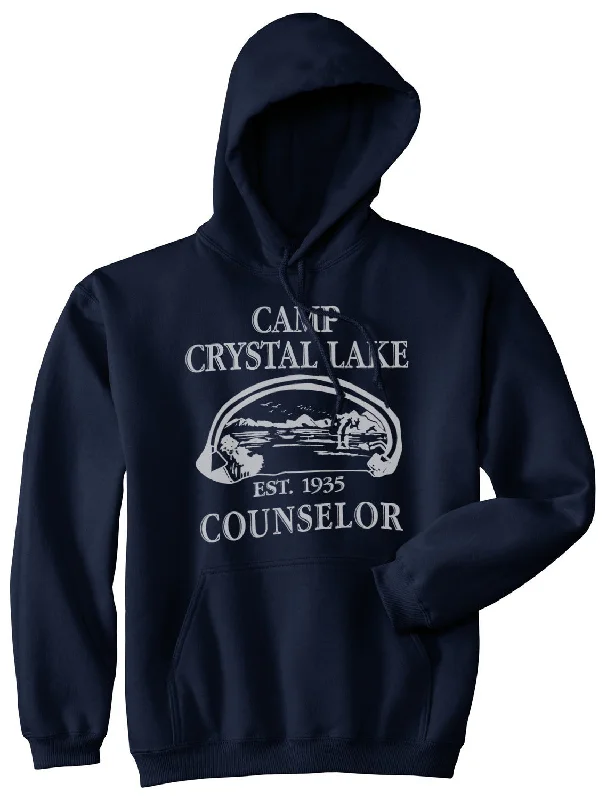 Light on Body Camp Crystal Lake Counselor Hoodie Polished Men's Silk