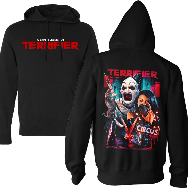 Anime Inspired Terrifier Circus Pullover Hoodie Earthy Men's Hemp