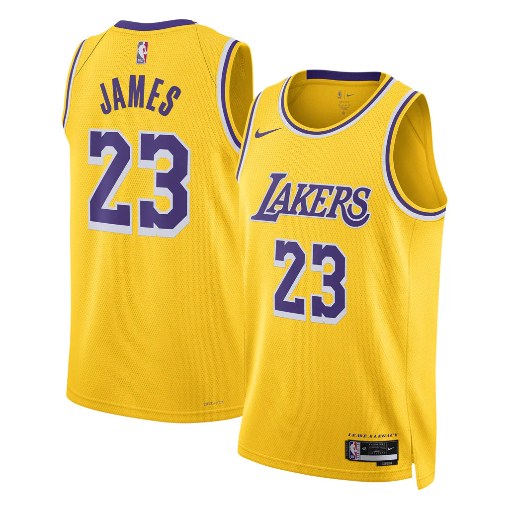 Lakers Youth James 23 Icon Swingman Jersey Dapper Men's 1920S