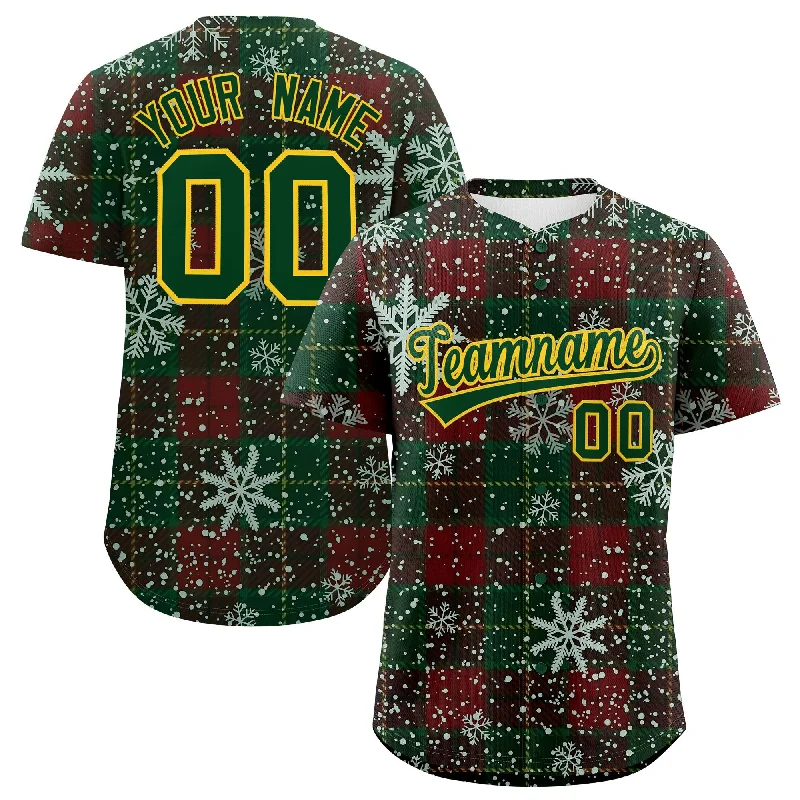 Custom Christmas Graffiti Pattern Authentic Baseball Jersey Sporty Men's Tennis