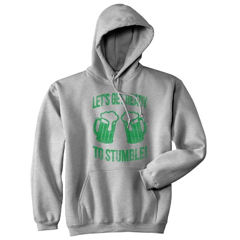 Street Art Theme Lets Get Ready To Stumble Hoodie Hip Men's Urban