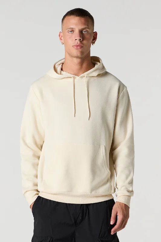 Skin - Friendly Everyday Solid Fleece Hoodie Masculine Men's Thick