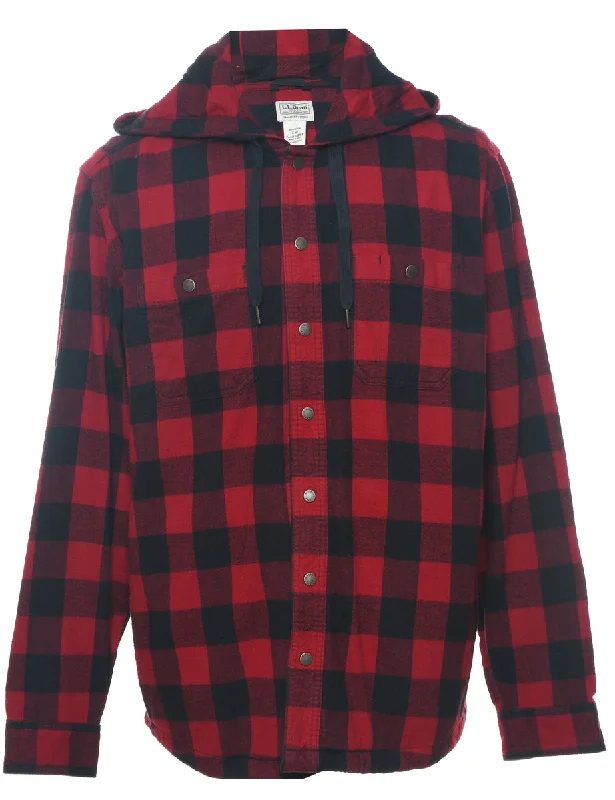 Ultra warm L.L. Bean Checked Shirt - L Polished Men's Satin