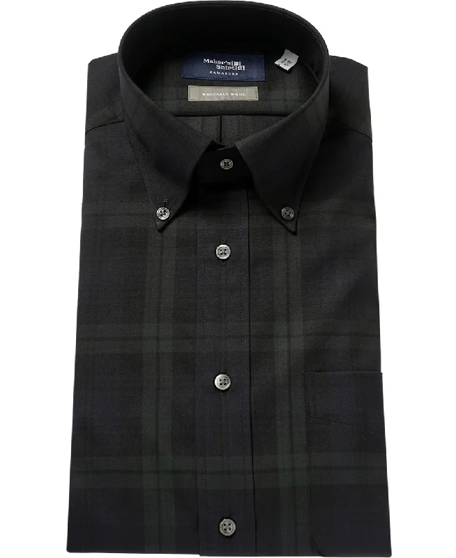 TOKYO SLIM FIT - Button Down Washable Wool Dynamic Men's Moto