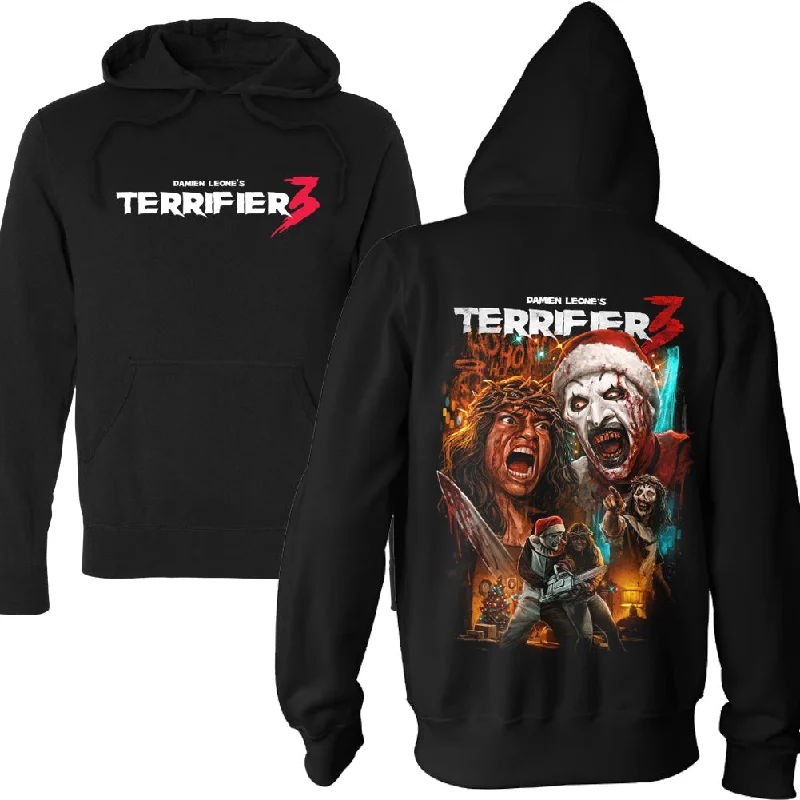 Cozy Feeling Terrifier 3 Cut To The Core Pullover Hoodie Refined Men's Velvet