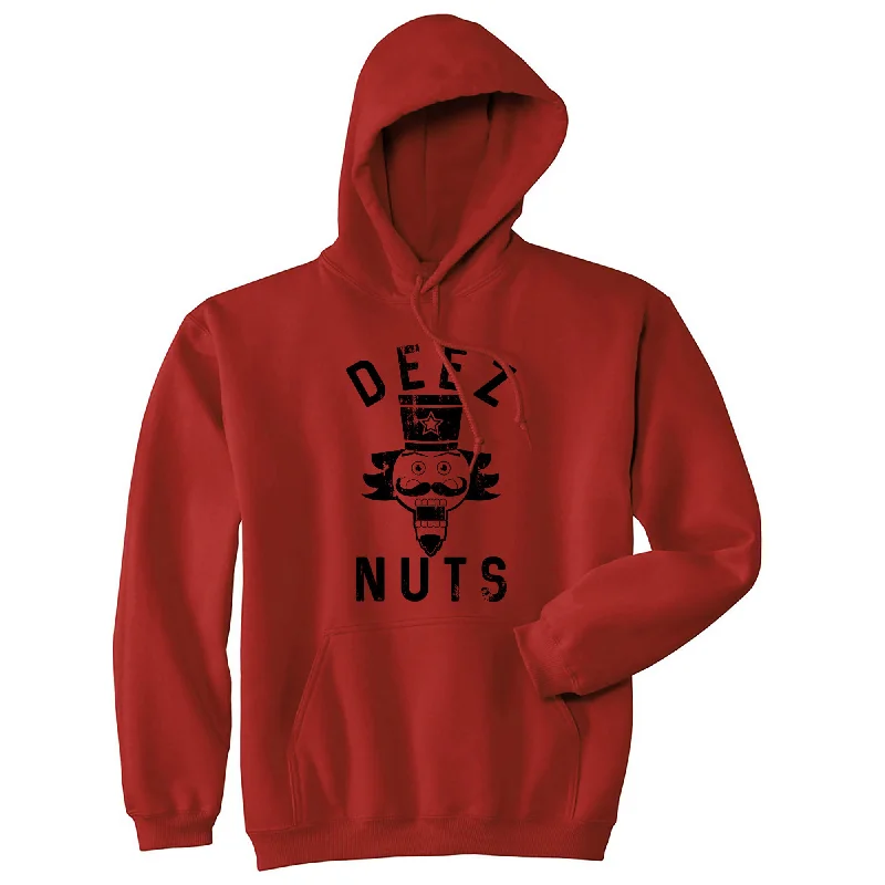 Hip - Hop Style Deez Nuts Hoodie Bold Men's Animal