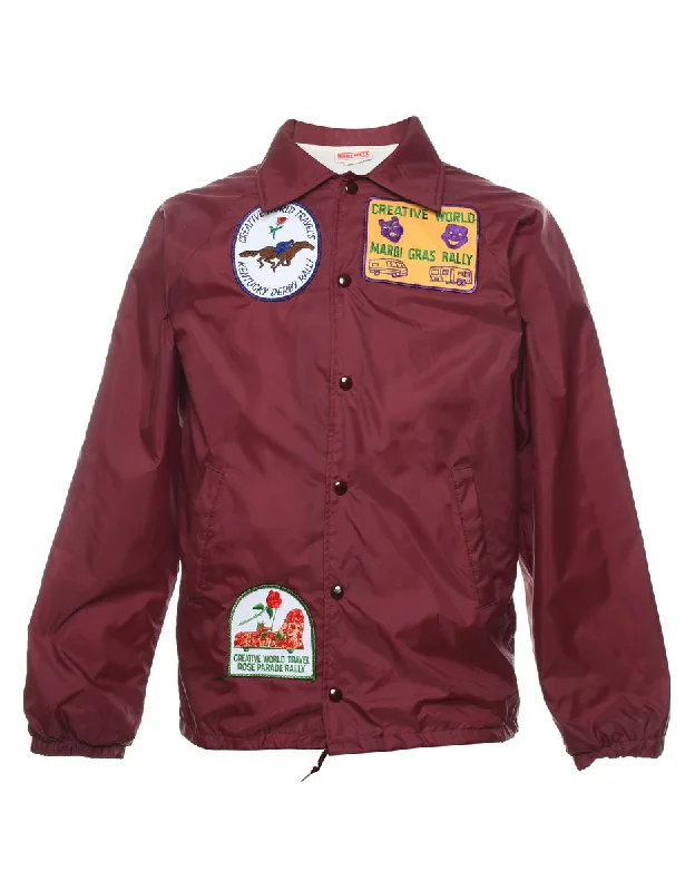 Hip  hop  inspired Trucker jacket with patches - S Youthful Men's Pop