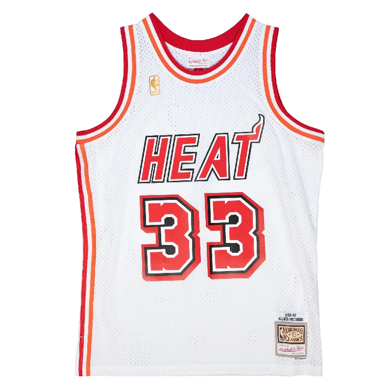 Alonzo Mourning Mitchell & Ness Miami HEAT 1996-97 Swingman Jersey Cozy Men's Sherpa