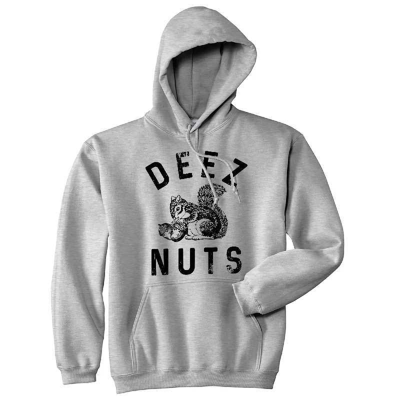 Light on Body Deez Nuts Squirrel Hoodie Casual Men's Short