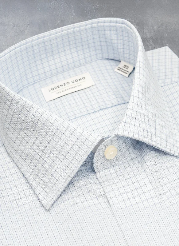 Alexander in Light Blue Check Shirt Youthful Men's Pop