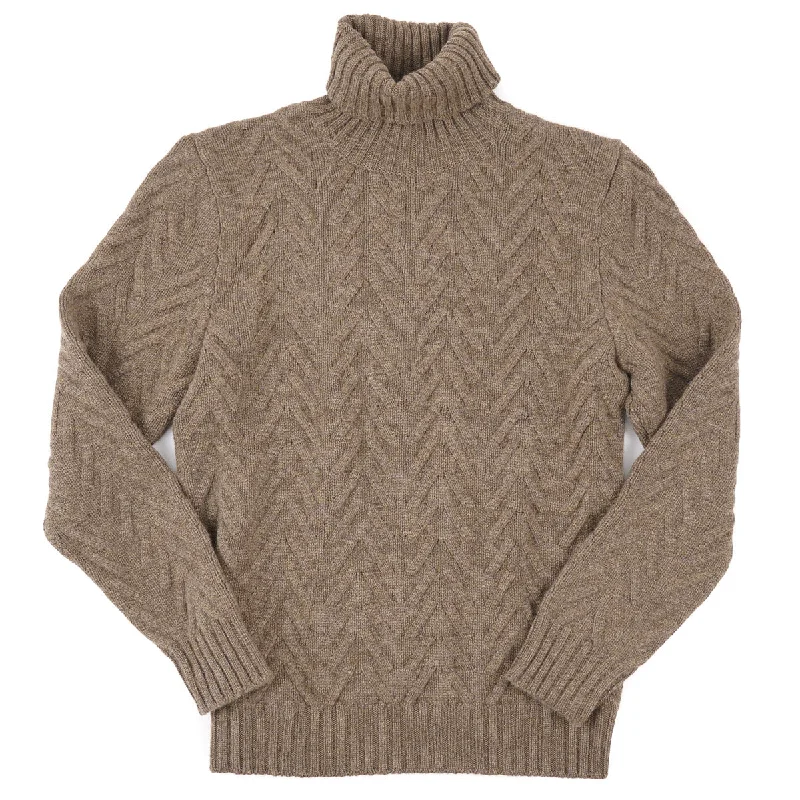 Minimalist aesthetic Kiton Thick Knit Cashmere Sweater Minimalist Men's Casual 