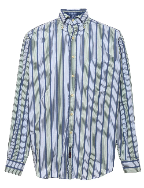 Flexible Mobility Tommy Hilfiger Striped Smart Shirt - M Casual Men's Loose