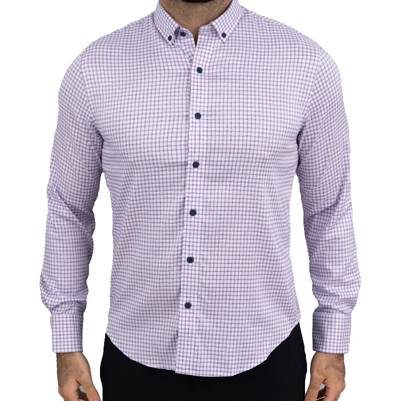 untuck(able) Lavender Windowpane Business