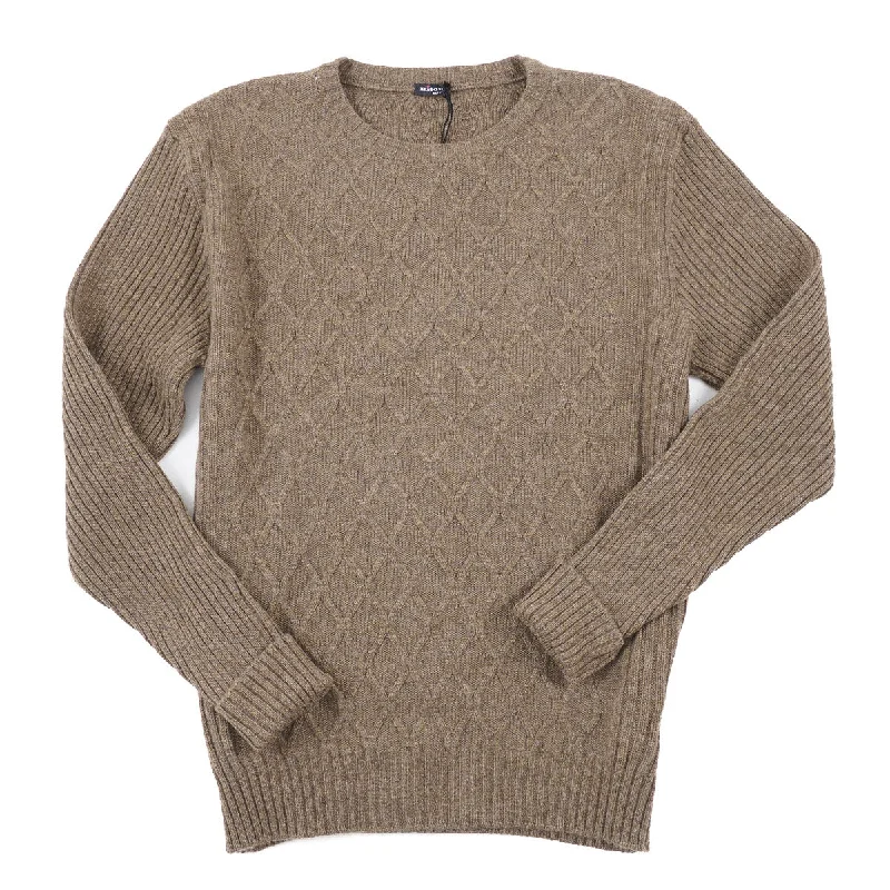 Athleisure trend Kiton Diamond Knit Cashmere Sweater Lumberjack