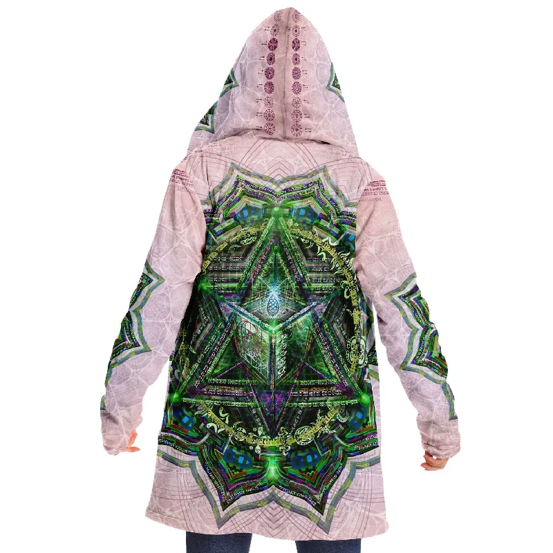 Street Art Theme Anahata | Heart Chakra Micro Fleece Cloak Modern Men's Tech