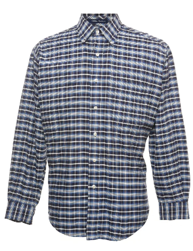 Bohemian Tribal Classic Checked Shirt - M Tailored