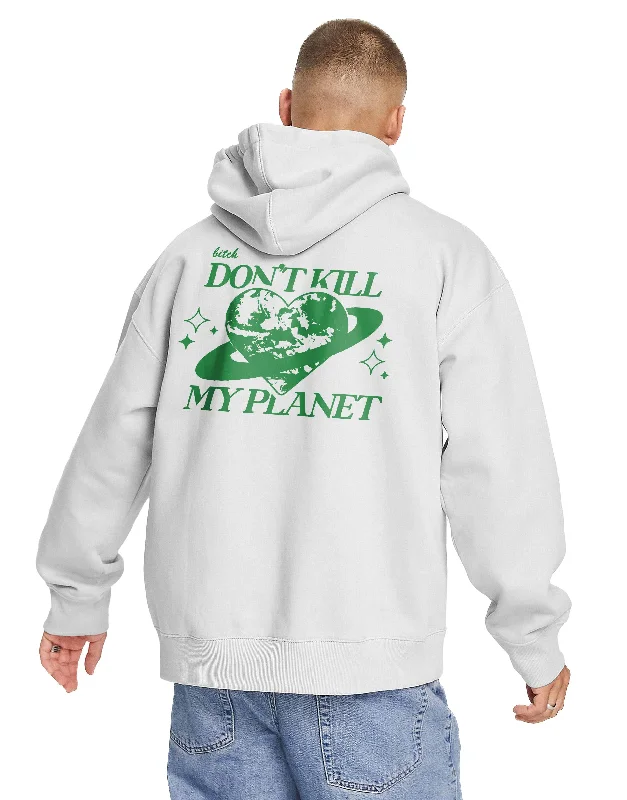 Cozy Feeling Don't Kill My Planet (Back Print) Hoodie Luxurious Men's High