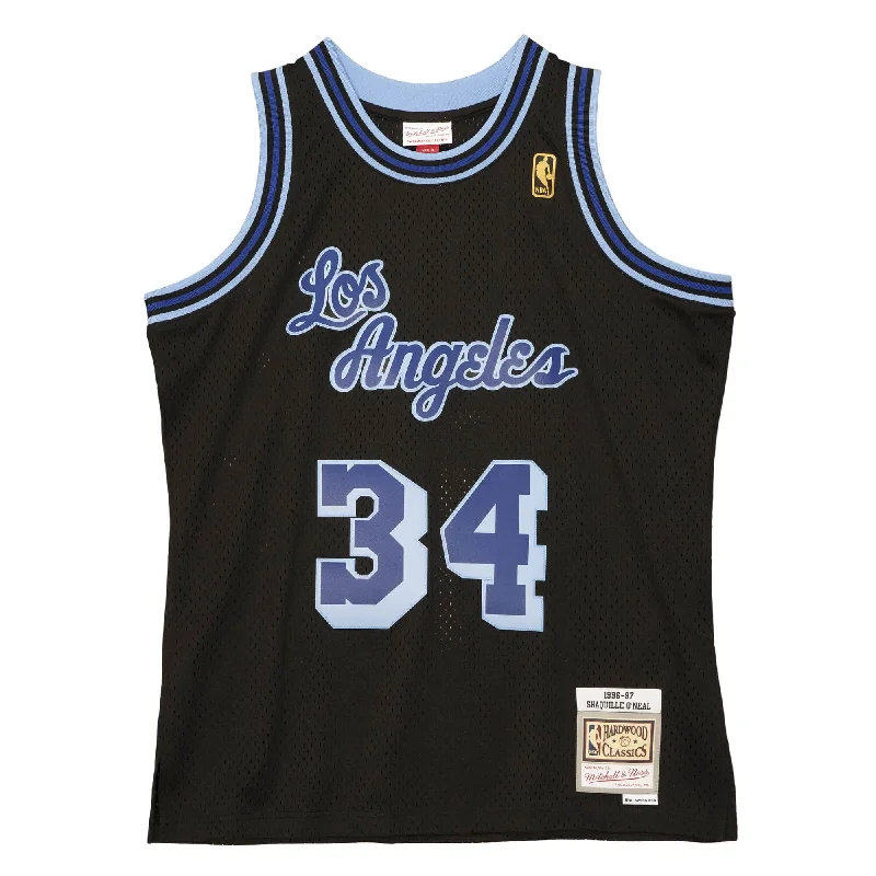 Lakers 1996 Oneal Reload Blue/Black Jersey Laid