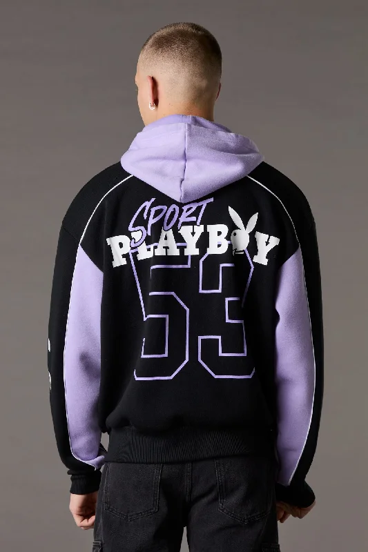 K - Pop Influence Playboy Sport Colourblock Zip-Up Hoodie Adventure