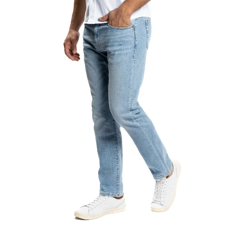 Johnny Stretch Jeans Slim Fit - Light Wash British Gentleman Style