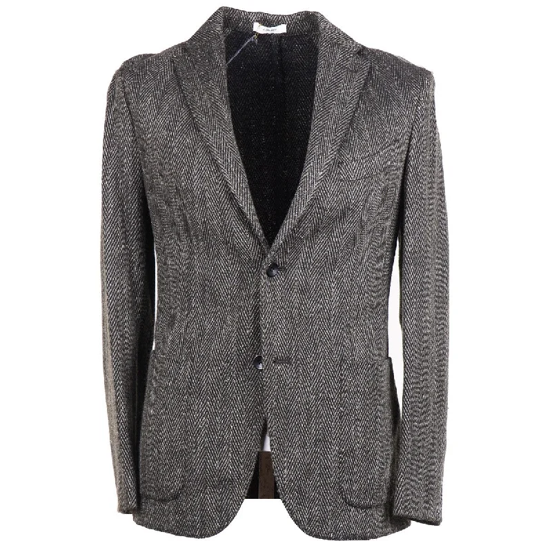 Ethnic themed Boglioli Slim-Fit Wool-Linen K-Jacket Beach