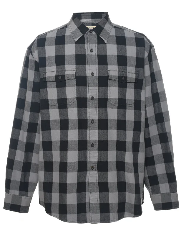 Feather light G.H. Bass Checked Shirt - L Lumberjack