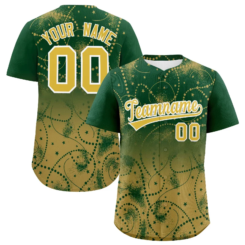 Custom Christmas Graffiti Pattern Authentic Baseball Jersey Confident Men's Power