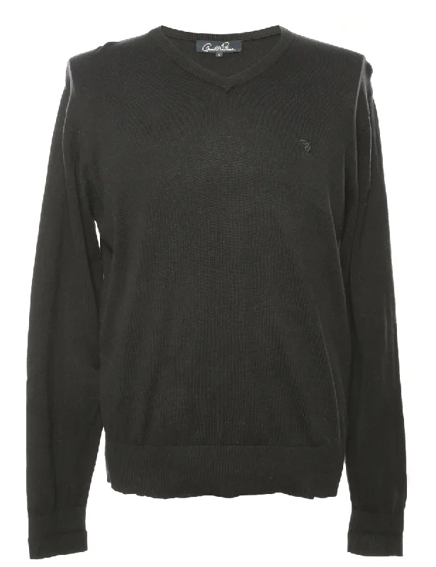 Super soft Black Long Sleeved Jumper - S Dynamic Men's High