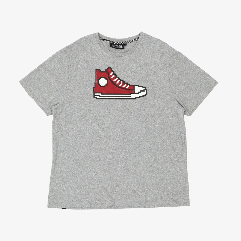 Minimalist aesthetic Sneaker Print Tee Artistic Men's Avant