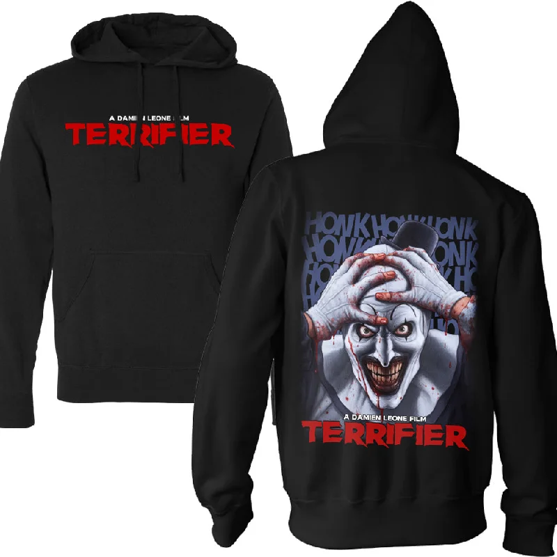 Light on Body Terrifier Art's Killing Joke Pullover Hoodie Sleek Men's Metallic