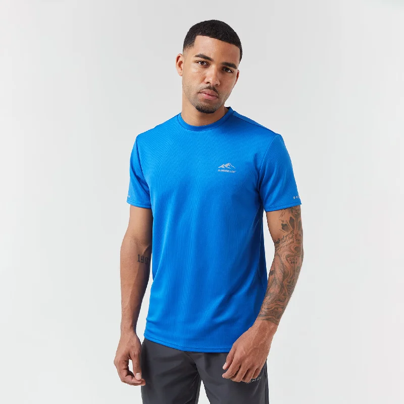 Retro Gaming Training T-Shirt | Bright Blue Dapper Men's Bow