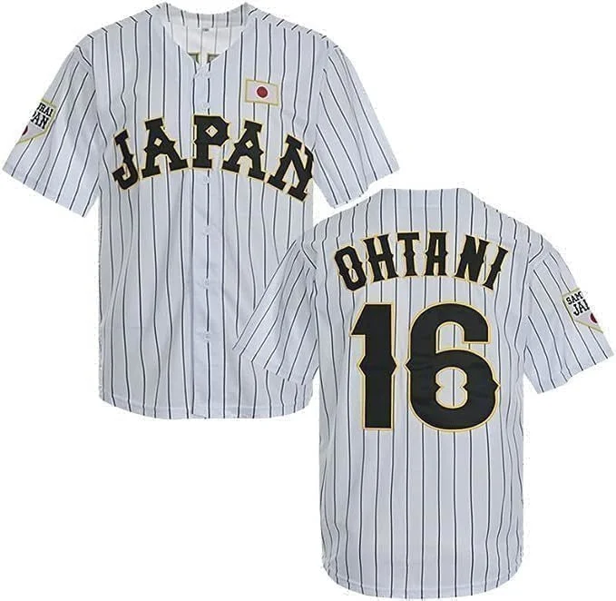 Shohei Ohtani Japan National Baseball Jersey Cool Men's Distressed