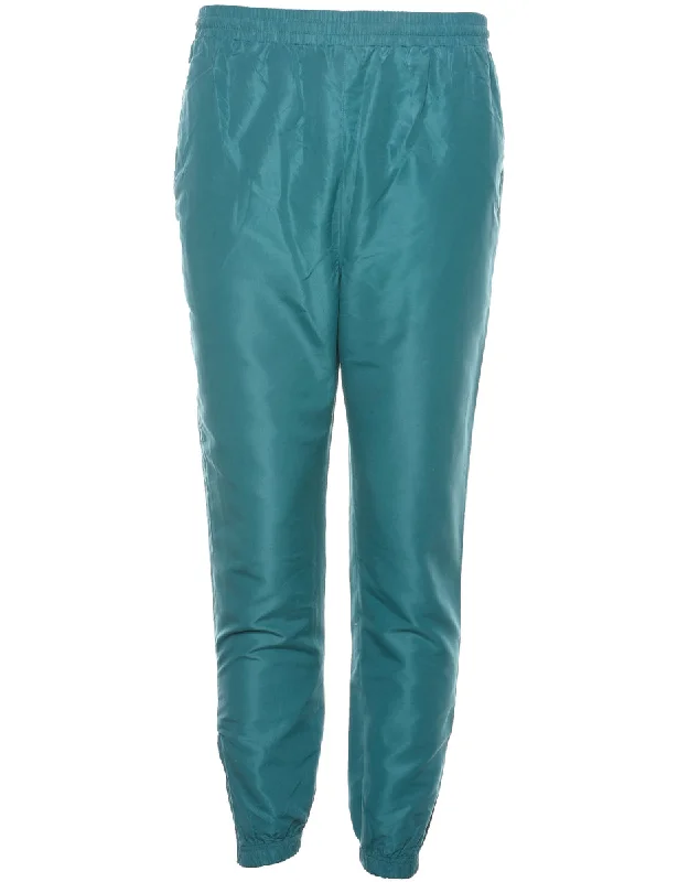 E sports Style Teal Track Pants - W26 L27 Traditional Men's Country