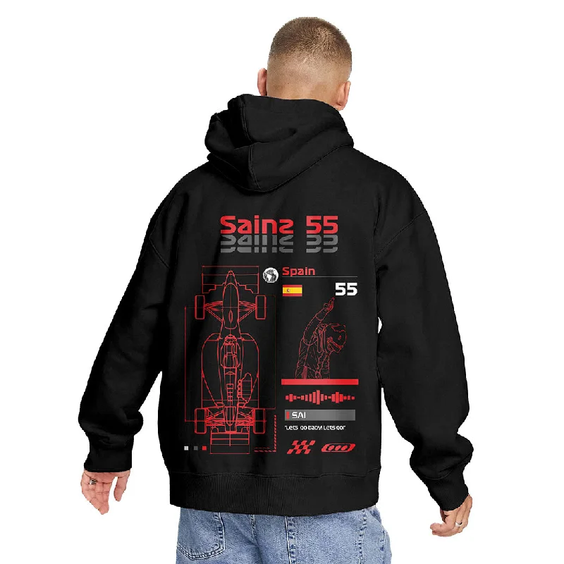 Soft to Touch Number 55 | Grand Prix Hoodie (Left Pocket & Back) Youthful Men's Anime