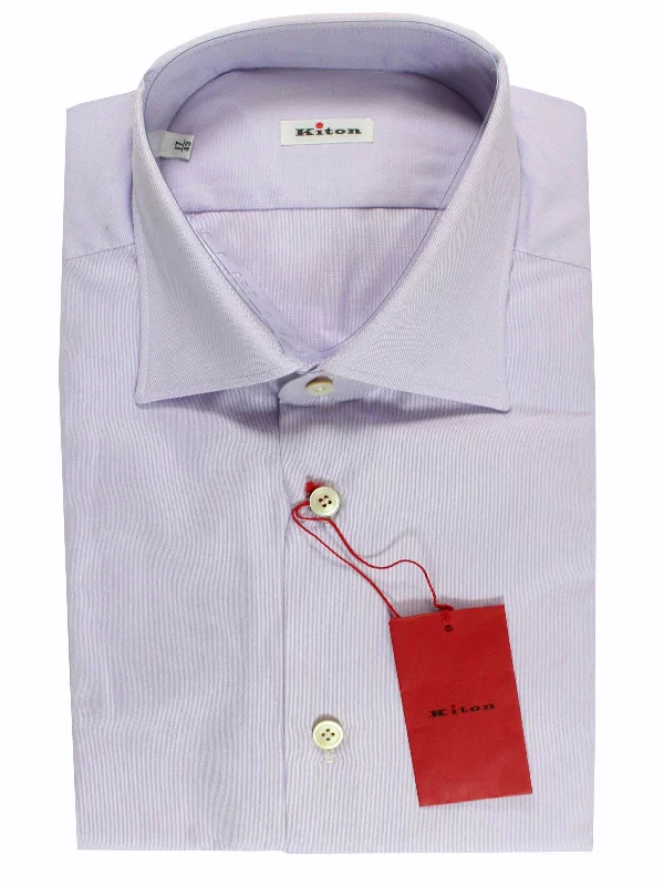 Kiton Men Dress Shirt Lilac 39 - 15 1/2 SALE Hip Men's Urban