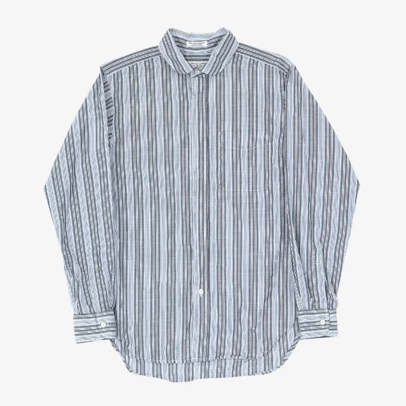 Warm keeping Striped Shirt Youthful Men's Anime