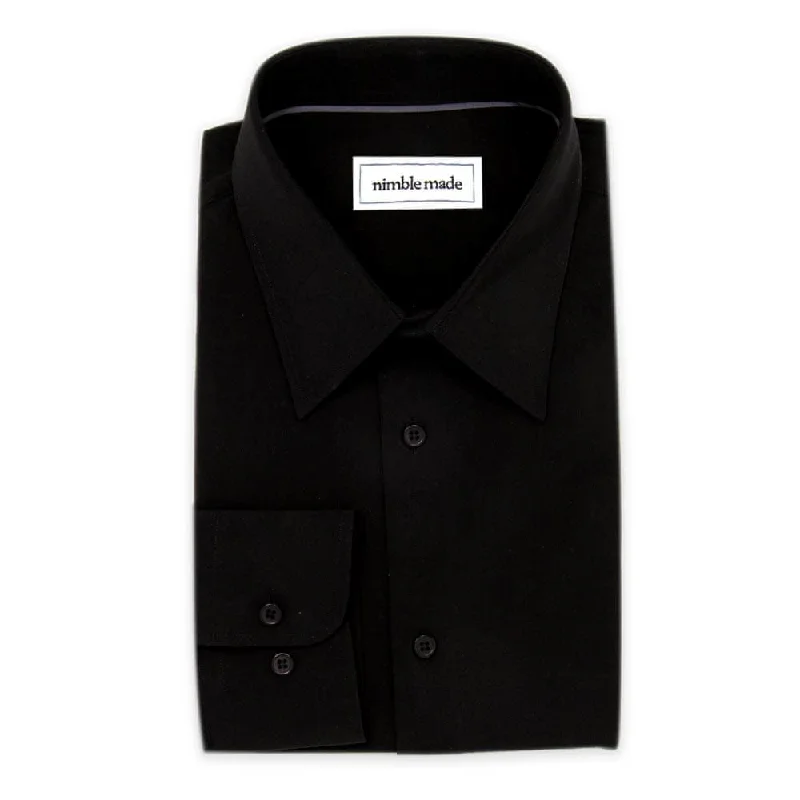 Black Non-Iron Dress Shirt | The Yin Traditional Men's Country