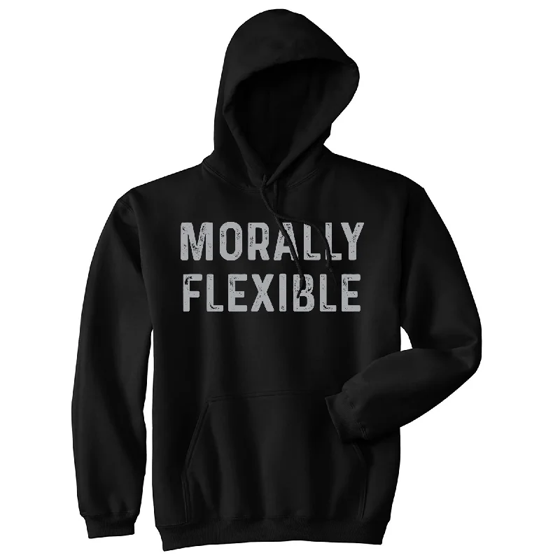 Anime Inspired Morally Flexible Hoodie Sleek Men's Metallic